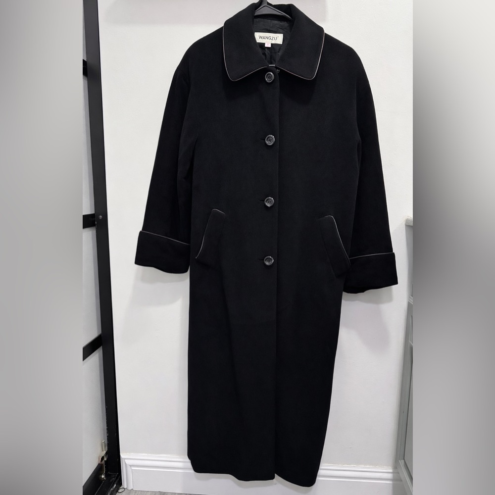 Vintage Rabbit Hair & Silk Blend Long Coat Women’s
